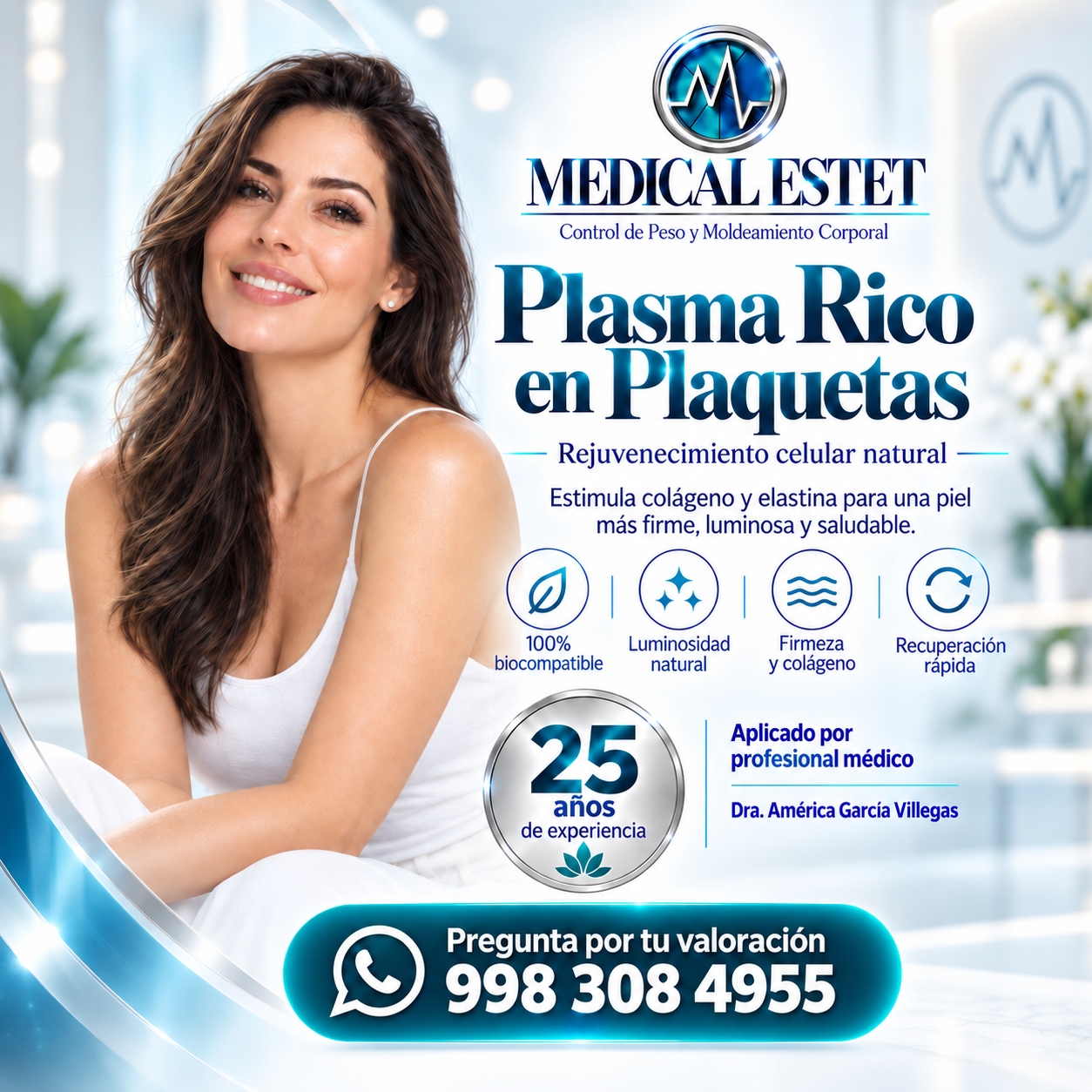 Plasma rico en plaquetas PRP en Cancún